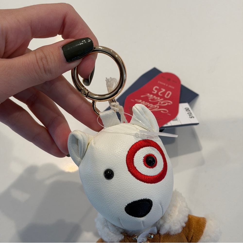 NEW Target Bullseye Dog Bag Charm Keychain Universal Thread - Picture 6 of 6